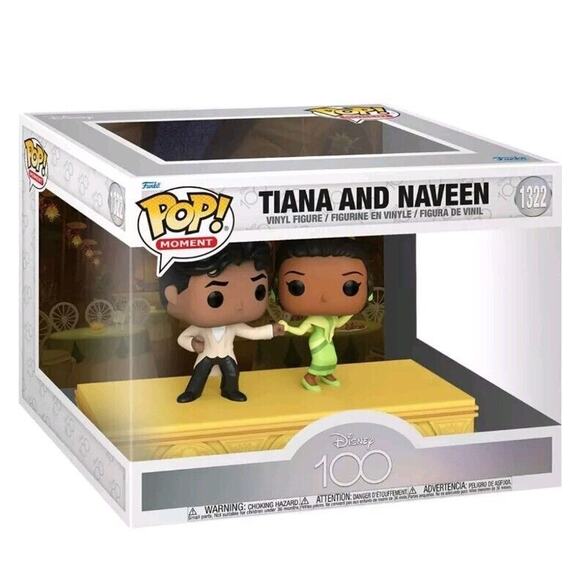 NEW Funko Pop! Moments: Disney - Tiana And Naveen #1322 Large Figurine 100 Years - Picture 5 of 6
